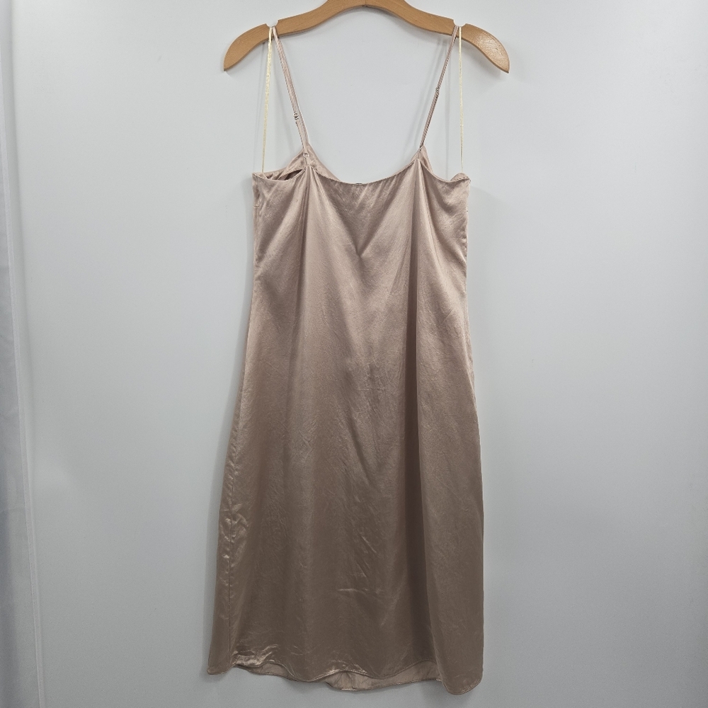 Jenni Kane Satin Slip Dress Blush Viscose - Picture 11 of 15